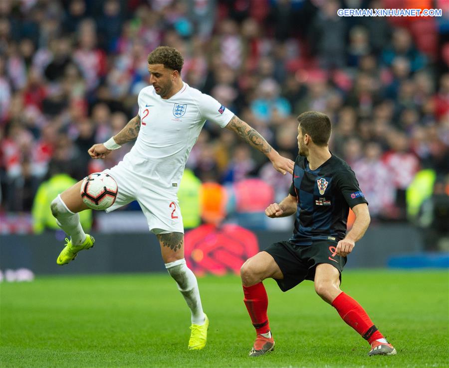 (SP)BRITAIN-LONDON-FOOTBALL-UEFA NATIONS LEAGUE-ENGLAND VS CROATIA
