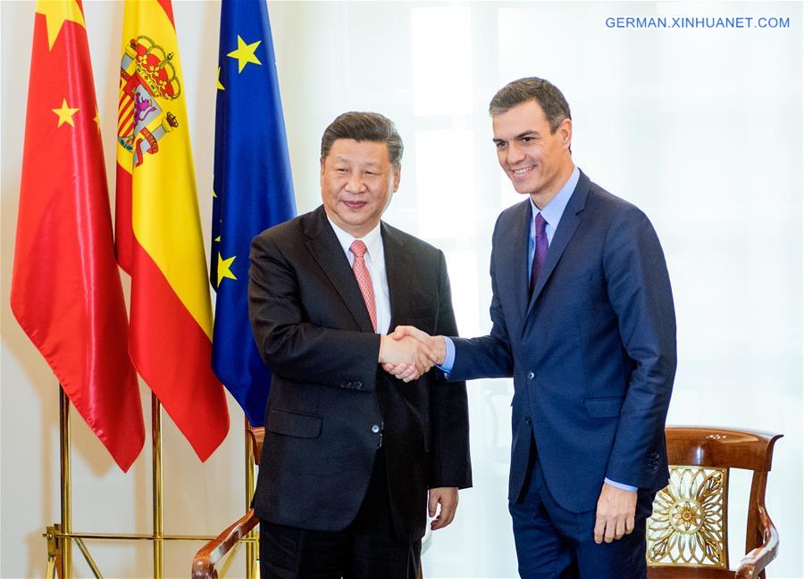 SPAIN-MADRID-XI JINPING-SPANISH PM-MEETING