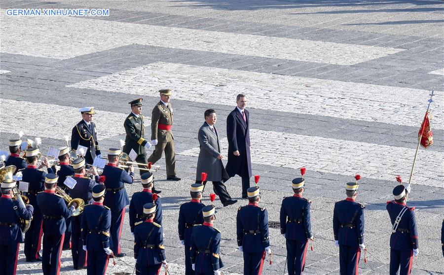 SPAIN-MADRID-XI JINPING-KING-WELCOME CEREMONY