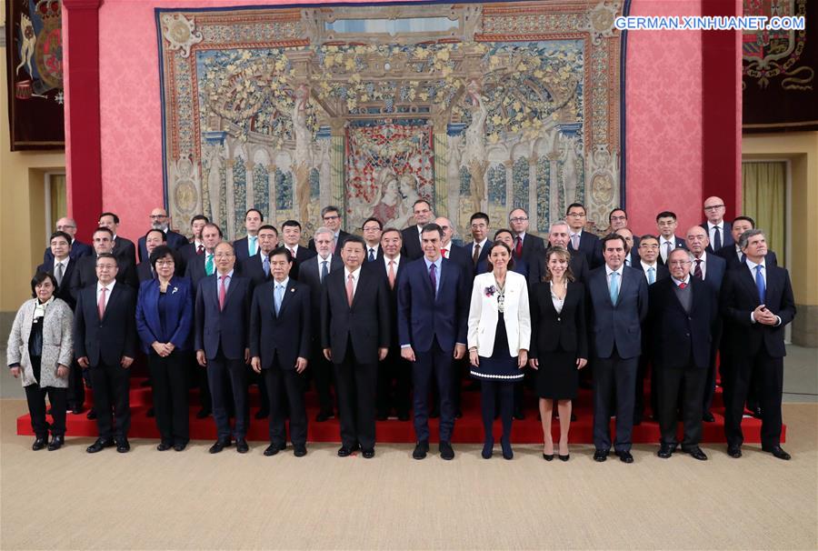 SPAIN-MADRID-CHINESE PRESIDENT-MEETING