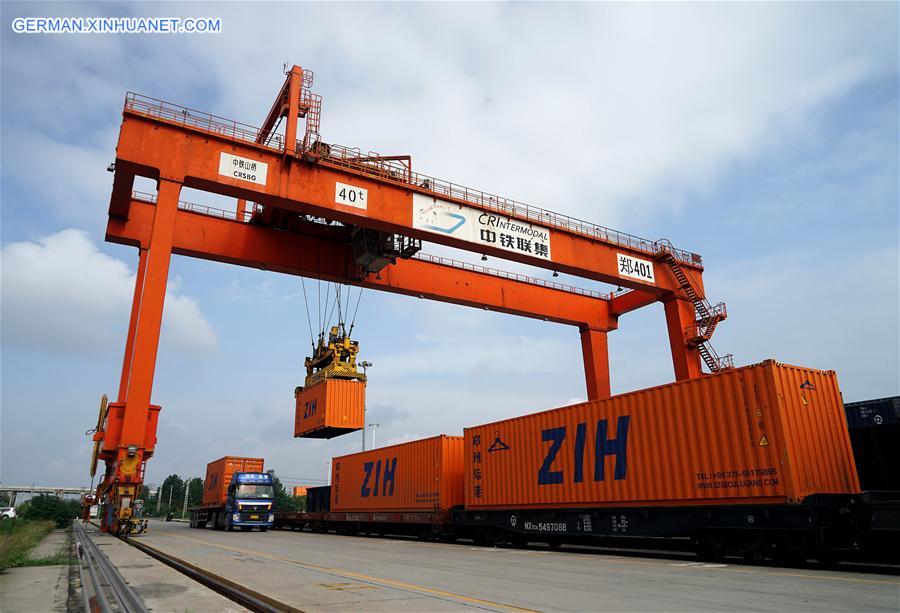 CHINA-EUROPE-FREIGHT TRAINS TRIPS-SURGING 