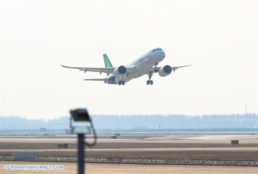 CHINA-SHANGHAI-THIRD C919-MAIDEN TEST FLIGHT (CN)