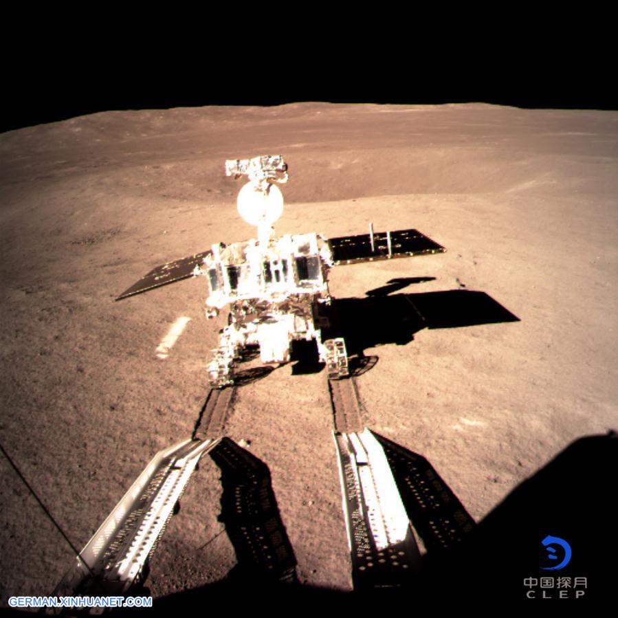 CHINA-CHANG'E-LUNAR PROBE-ROVER YUTU-2-MOON FIRST FOOTPRINT (CN)