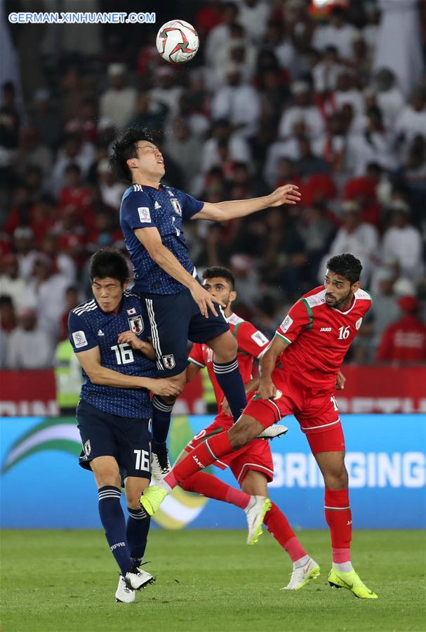 (SP)UAE-ABU DHABI-SOCCER-AFC ASIAN CUP 2019-GROUP F-OMAN VS JAPAN