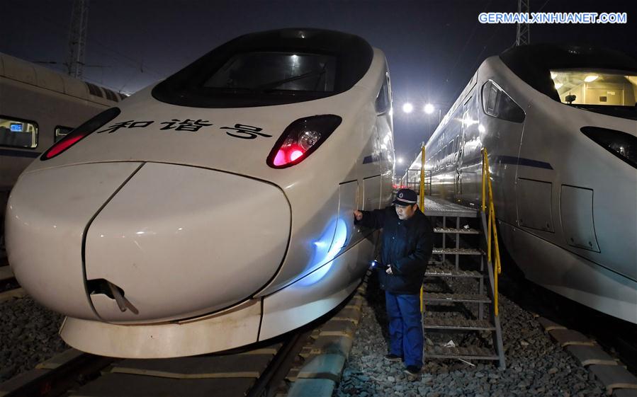 CHINA-CHANGCHUN-BULLET TRAIN-MAINTENANCE (CN)