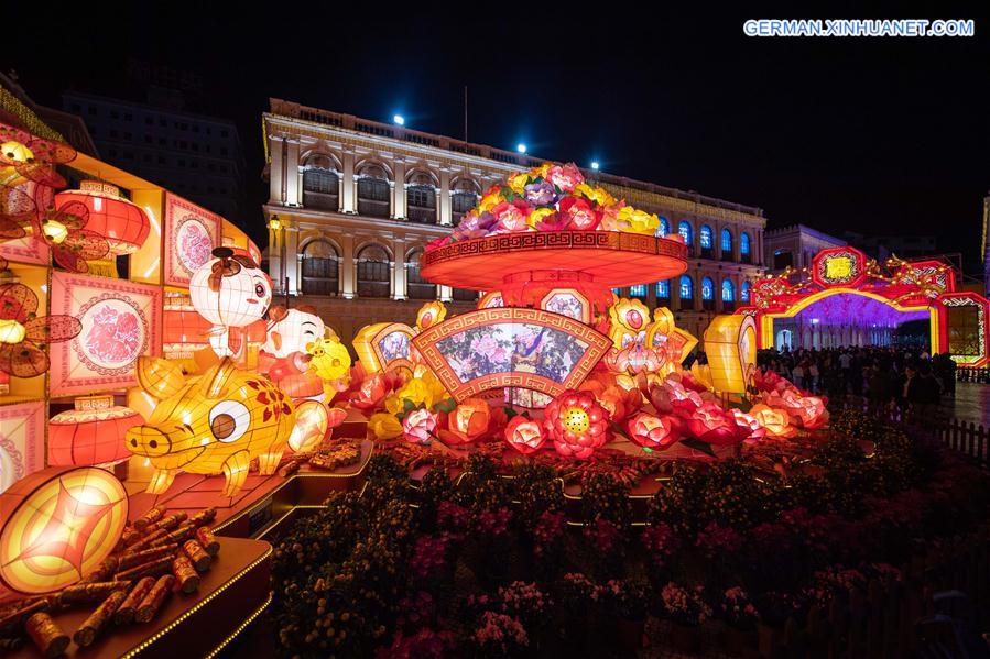 CHINA-MACAO-SPRING FESTIVAL-LANTERN DECORATION(CN)