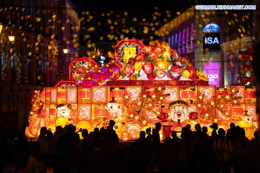 CHINA-MACAO-SPRING FESTIVAL-LANTERN DECORATION(CN)