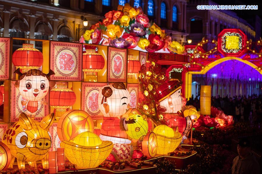 CHINA-MACAO-SPRING FESTIVAL-LANTERN DECORATION(CN)