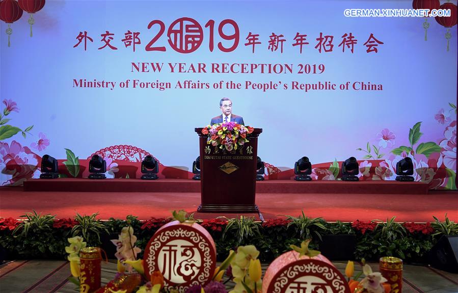 CHINA-BEIJING-MINISTRY OF FOREIGN AFFAIRS-NEW YEAR RECEPTION (CN)