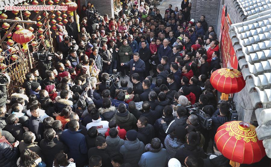 CHINA-BEIJING-XI JINPING-LUNAR NEW YEAR-VISIT (CN)