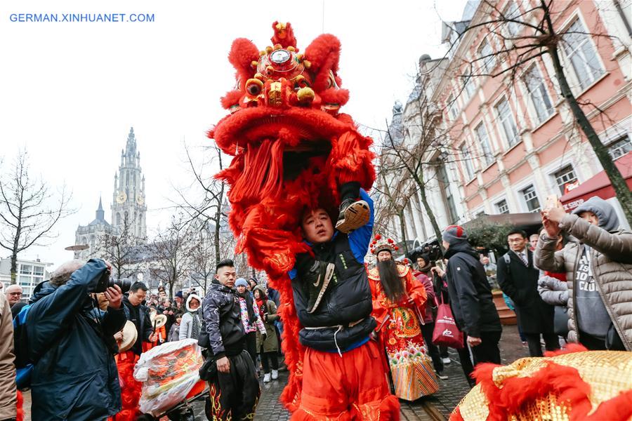 BELGIUM-ANTWERP-CHINESE LUNAR NEW YEAR-PARADE