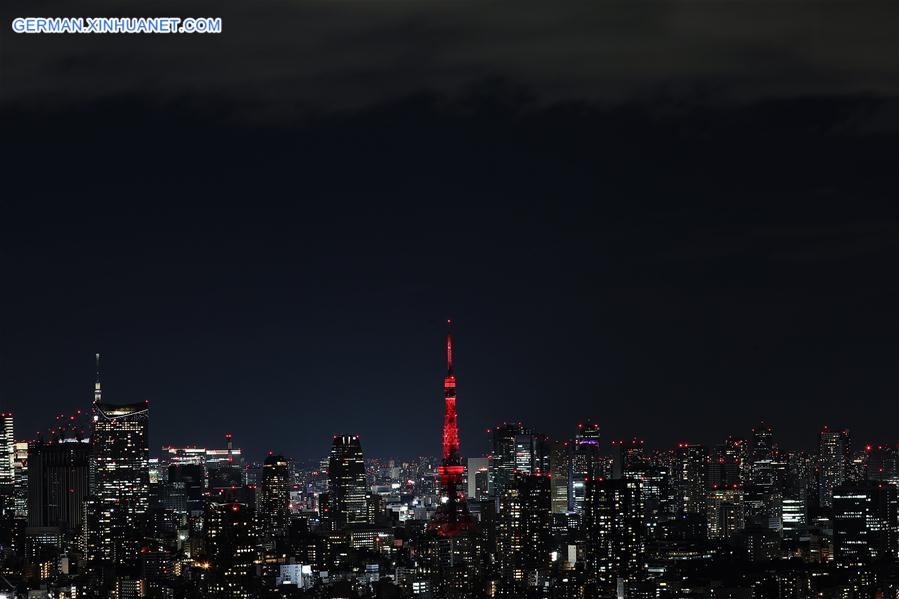 JAPAN-TOKYO TOWER-CHINESE NEW YEAR-CELEBRATION