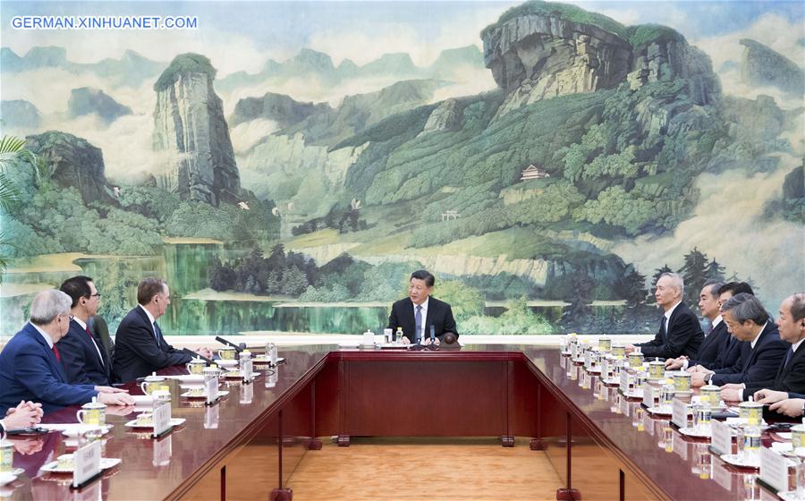 CHINA-BEIJING-XI JINPING-U.S. TRADE REPRESENTATIVE-TREASURY SECRETARY-MEETING (CN)