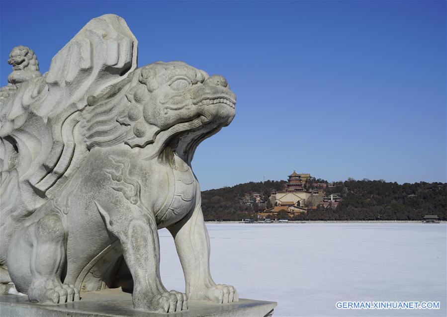 CHINA-BEIJING-SNOWFALL-SUMMER PALACE-SCENERY (CN)