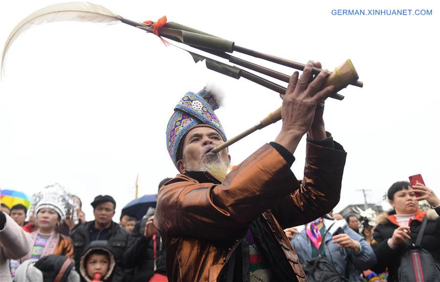 CHINA-GUANGXI-RONGSHUI-TRADITION-"POHUI" FESTIVAL(CN)