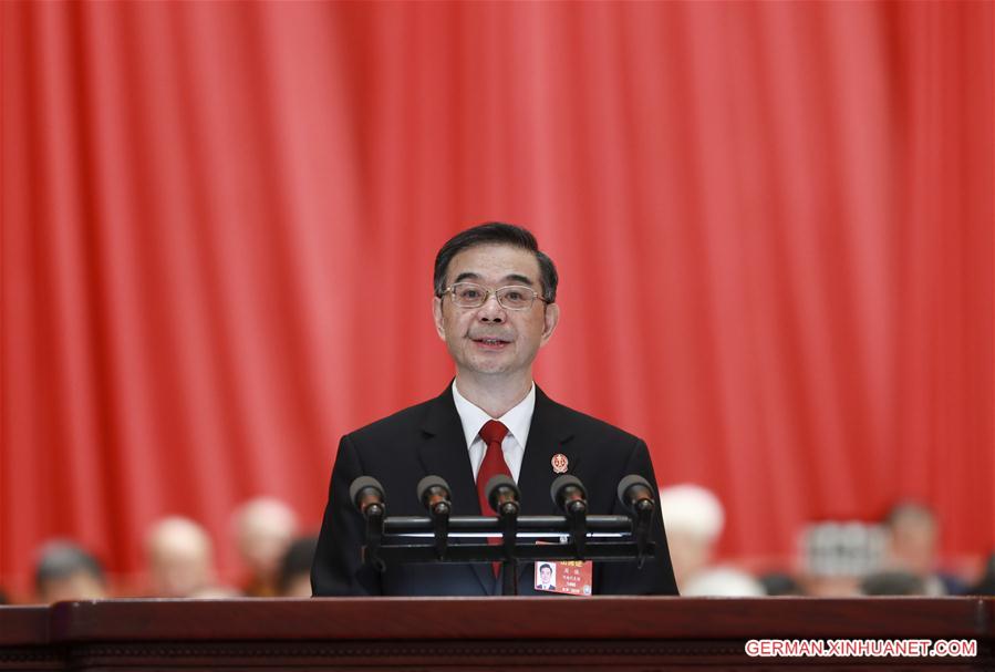 (TWO SESSIONS)CHINA-BEIJING-NPC-THIRD PLENARY MEETING-ZHOU QIANG (CN) 
