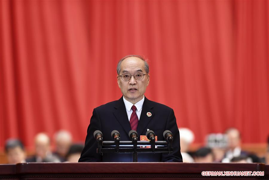 (TWO SESSIONS)CHINA-BEIJING-NPC-THIRD PLENARY MEETING-ZHANG JUN (CN)