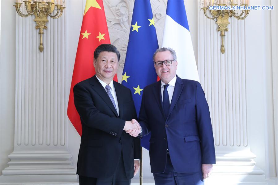 FRANCE-PARIS-CHINA-XI JINPING-FERRAND-MEETING
