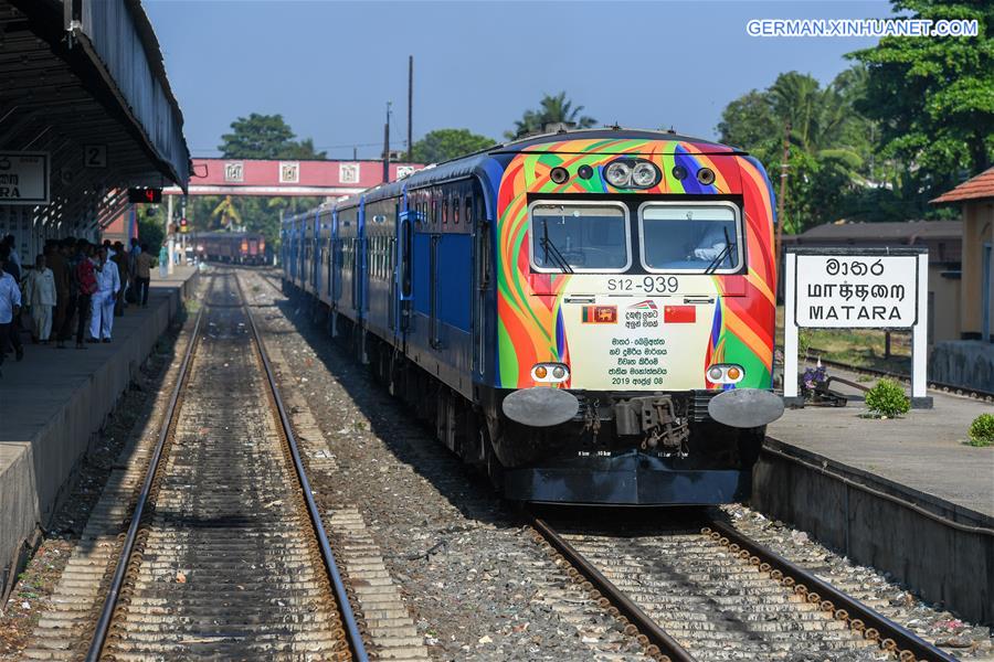SRI LANKA-CHINA-FUNDED RAILWAY LINE-OPEN