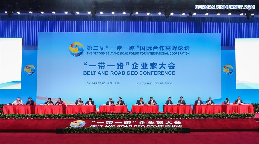 (BRF)CHINA-BEIJING-BELT AND ROAD FORUM-CEO CONFERENCE (CN)