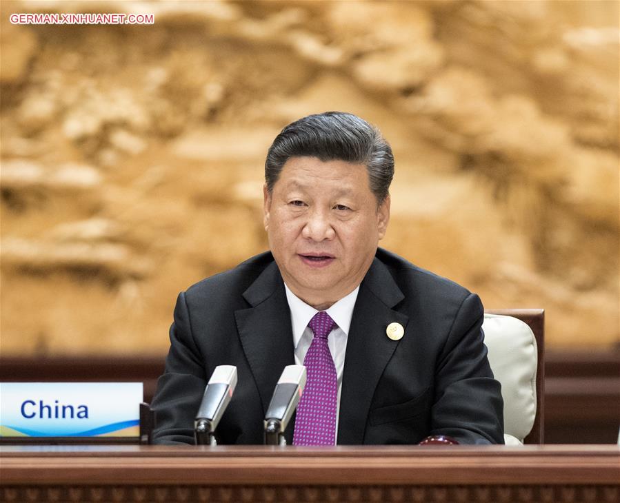 (BRF)CHINA-BEIJING-BELT AND ROAD FORUM-LEADERS' ROUNDTABLE-XI JINPING (CN)