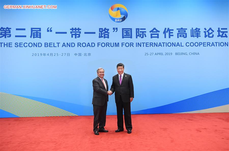 (BRF)CHINA-BEIJING-BELT AND ROAD FORUM-XI JINPING-LEADERS' ROUNDTABLE MEETING (CN)