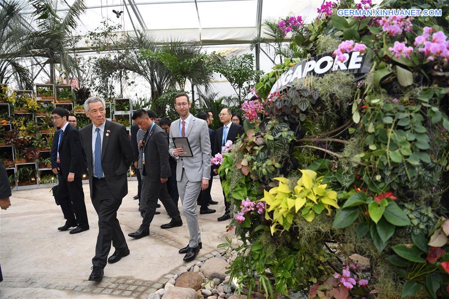 (EXPO 2019)CHINA-BEIJING-HORTICULTURAL EXPO-SINGAPORE GARDEN-PM-VISIT (CN)