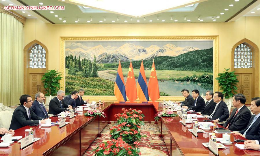 CHINA-BEIJING-LI KEQIANG-ARMENIAN PM-MEETING (CN)