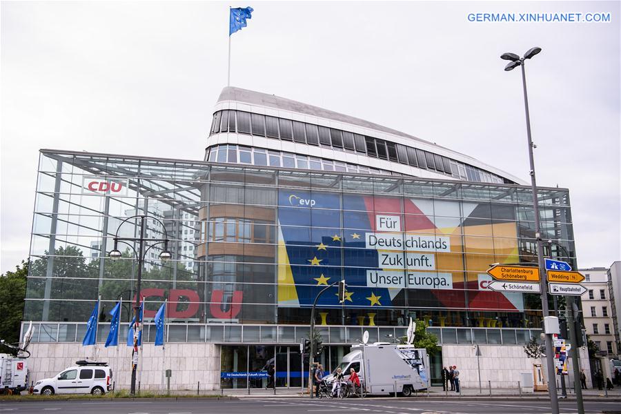GERMANY-BERLIN-EU PARLIAMENT ELECTIONS-CDU/CSU