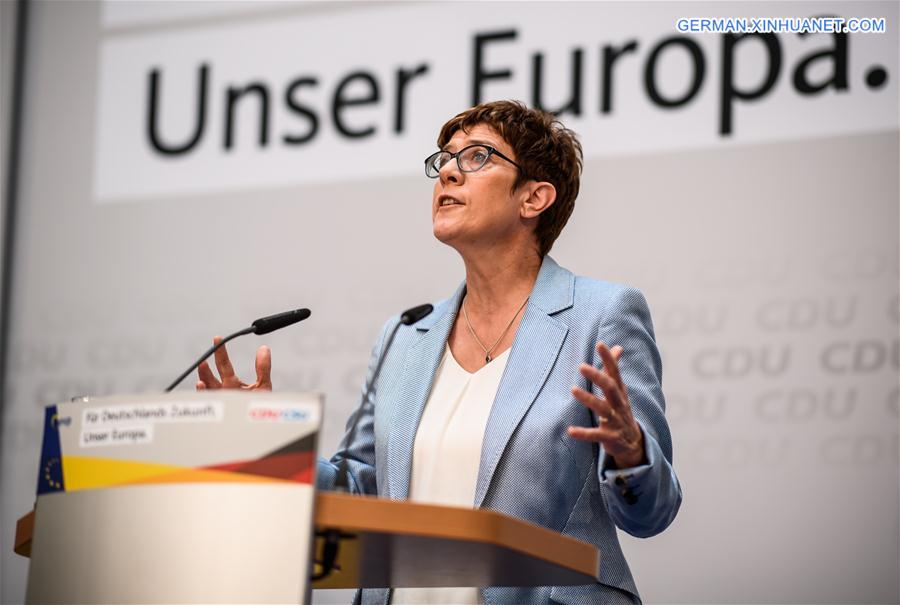 GERMANY-BERLIN-EU PARLIAMENT ELECTIONS-CDU/CSU