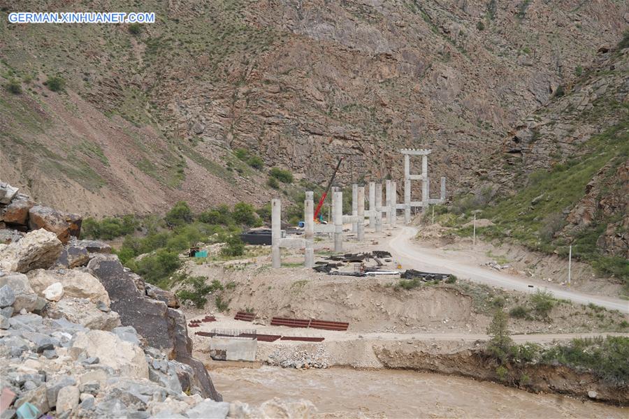 KYRGYZSTAN-JALAL-ABAD-CHINA-CONSTRUCTION-ROAD