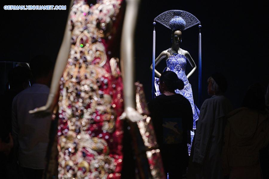 SINGAPORE-CHINESE ART AND COUTURE-EXHIBITION-MEDIA PREVIEW