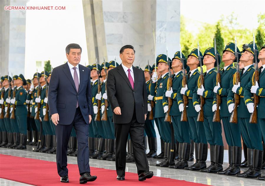 KYRGYZSTAN-BISHKEK-CHINA-PRESIDENTS-TALKS