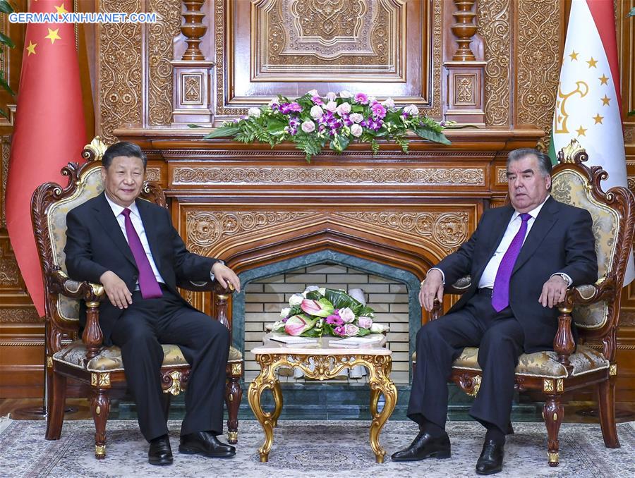 TAJIKISTAN-DUSHANBE-CHINA-PRESIDENTS-TALKS