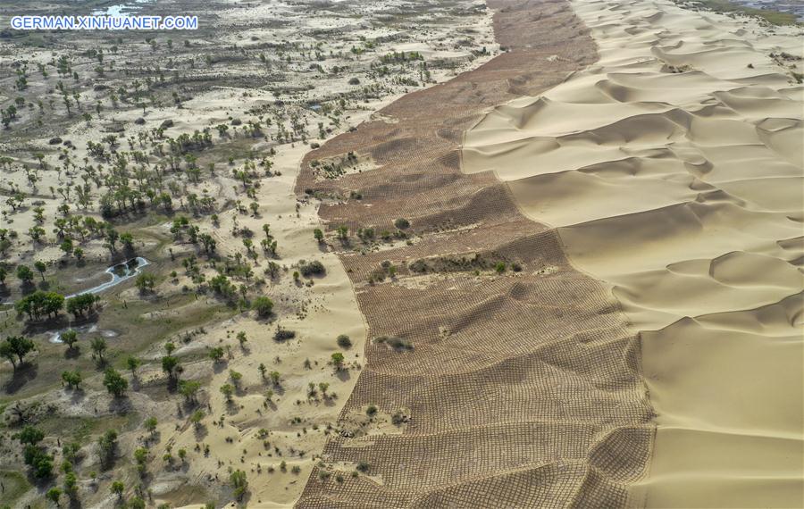 CHINA-XINJIANG-YULI-DESERT CONTROL (CN)