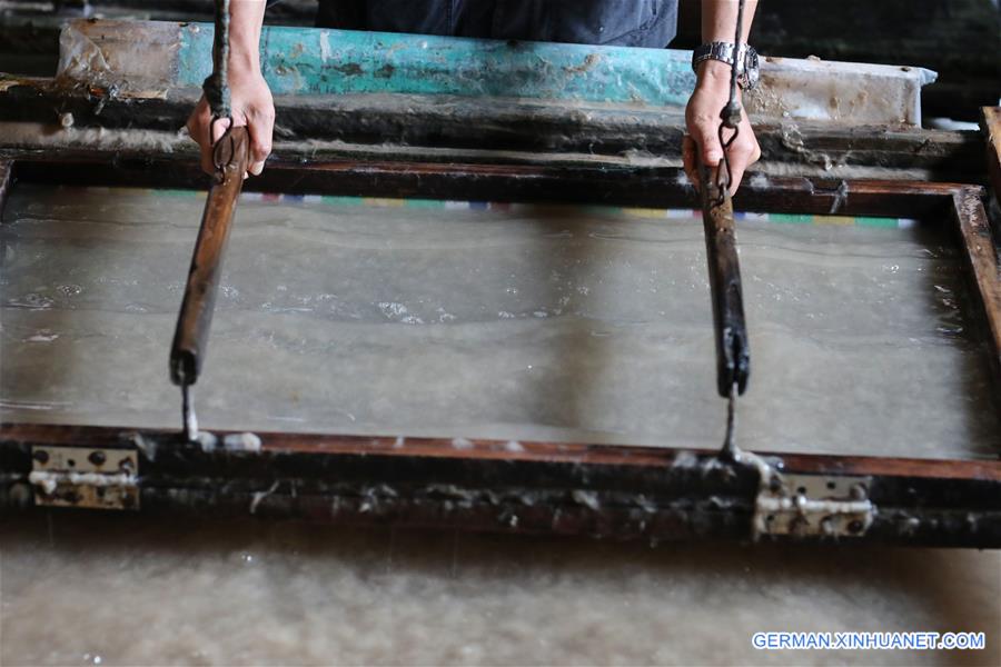 CHINA-GUIZHOU-DANZHAI-TRADITIONAL PAPER MAKING (CN)