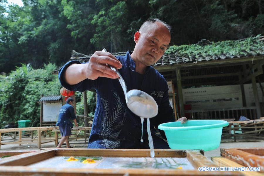 CHINA-GUIZHOU-DANZHAI-TRADITIONAL PAPER MAKING (CN)