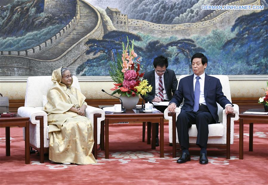 CHINA-BEIJING-LI ZHANSHU-BANGLADESHI PM-MEETING (CN)