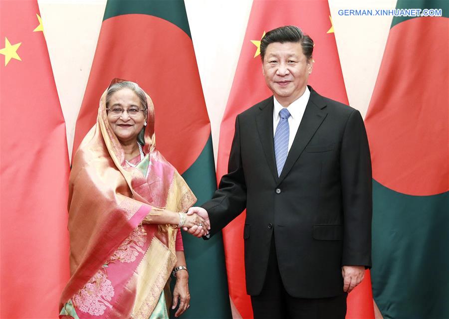 CHINA-BEIJING-XI JINPING-BANGLADESHI PM-MEETING (CN)