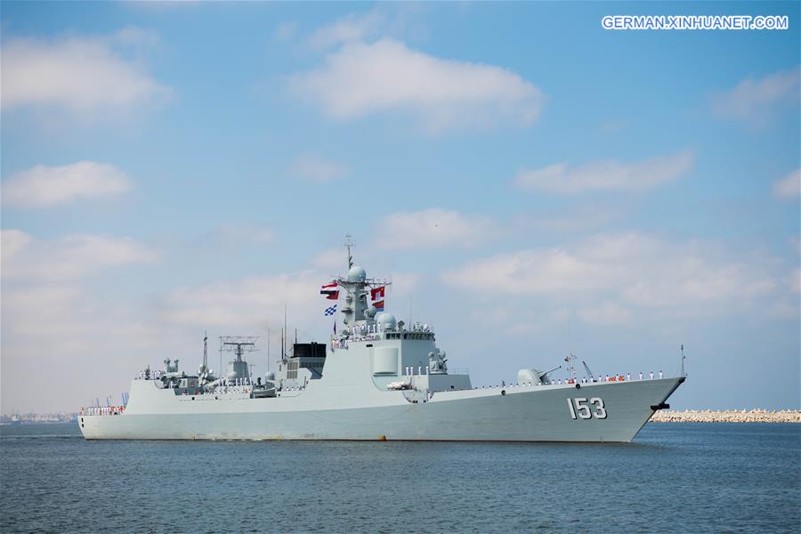 EGYPT-ALEXANDRIA-CHINESE MISSILE DESTROYER "XI'AN"-TECHNICAL STOP