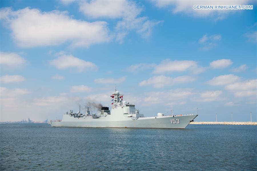 EGYPT-ALEXANDRIA-CHINESE MISSILE DESTROYER "XI'AN"-TECHNICAL STOP
