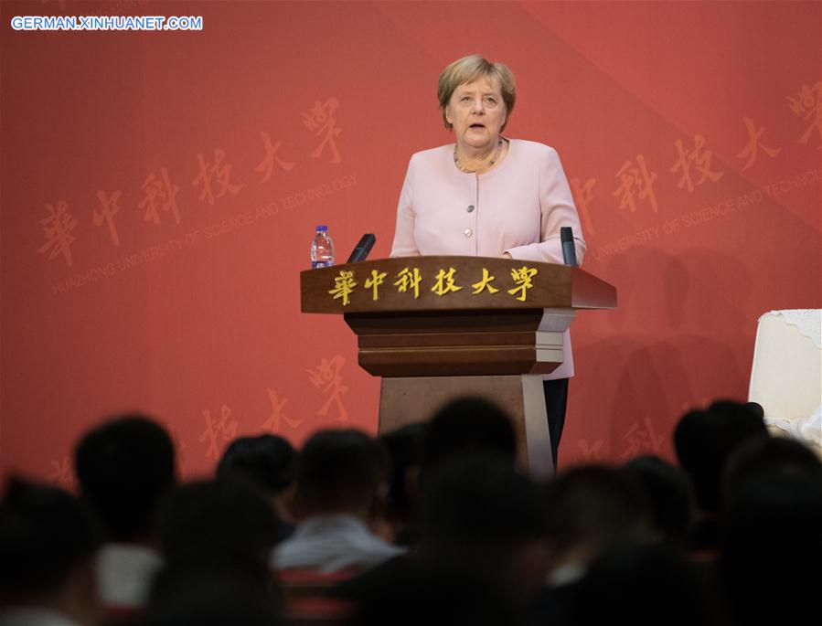 CHINA-WUHAN-MERKEL-VISIT (CN)