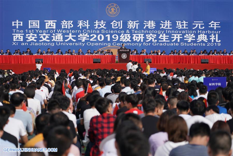 CHINA-SHAANXI-XI'AN-XJTU-GRADUATE STUDENTS-OPENING CEREMONY (CN)