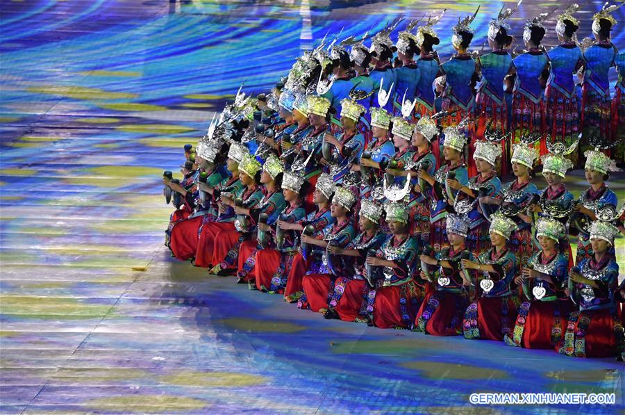 (SP)CHINA-ZHENGZHOU-NATIONAL TRADITIONAL GAMES OF ETHNIC MINORITIES-OPENING CEREMONY (CN)