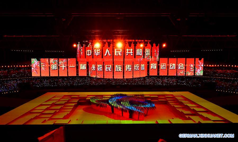 (SP)CHINA-ZHENGZHOU-NATIONAL TRADITIONAL GAMES OF ETHNIC MINORITIES-OPENING CEREMONY (CN)