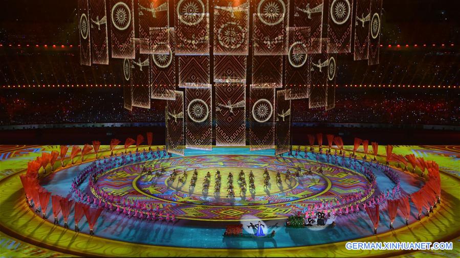 (SP)CHINA-ZHENGZHOU-NATIONAL TRADITIONAL GAMES OF ETHNIC MINORITIES-OPENING CEREMONY (CN)