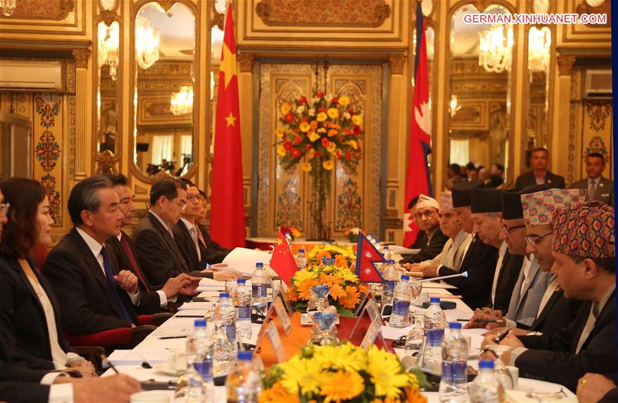 NEPAL-KATHMANDU-FM-CHINA-WANG YI-MEETING