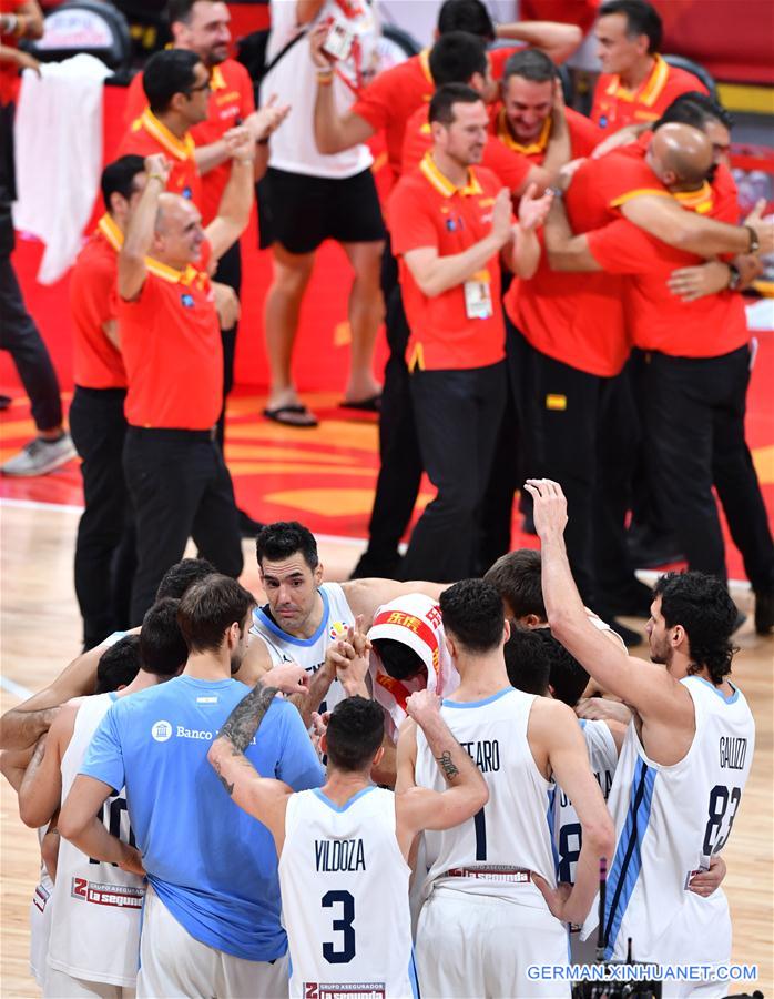 (SP)CHINA-BEIJING-BASKETBALL-FIBA WORLD CUP-ESP VS ARG (CN)