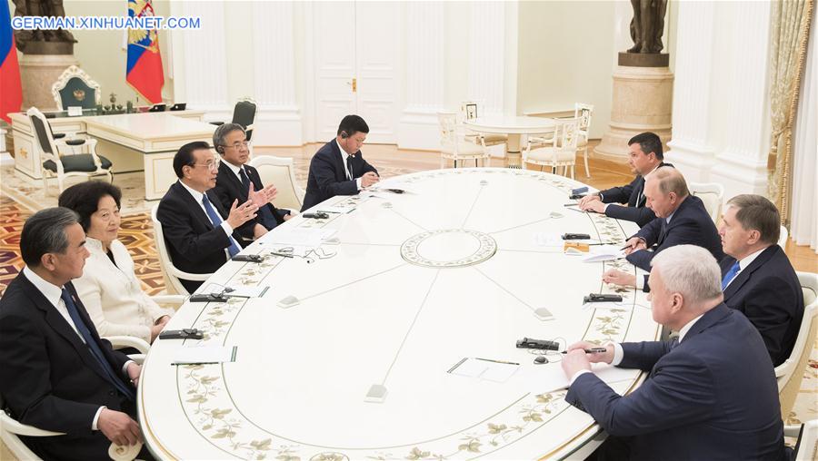 RUSSIA-MOSCOW-CHINA-LI KEQIANG-PUTIN-MEETING