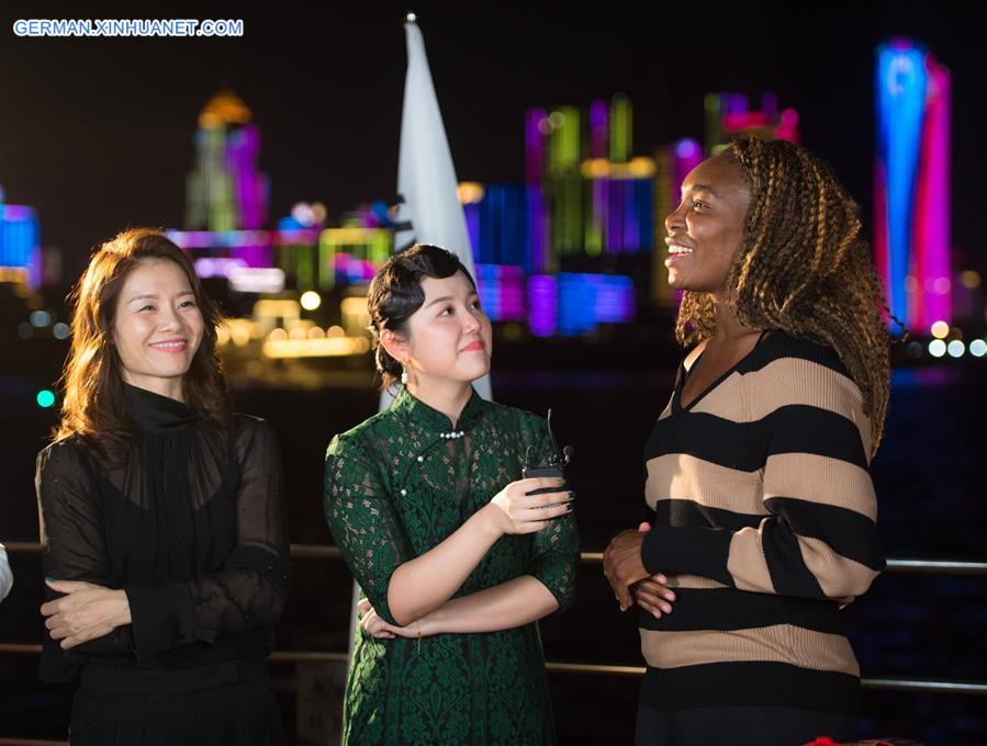 (SP)CHINA-WUHAN-TENNIS-LI NA-VENUS WILLIAMS(CN)